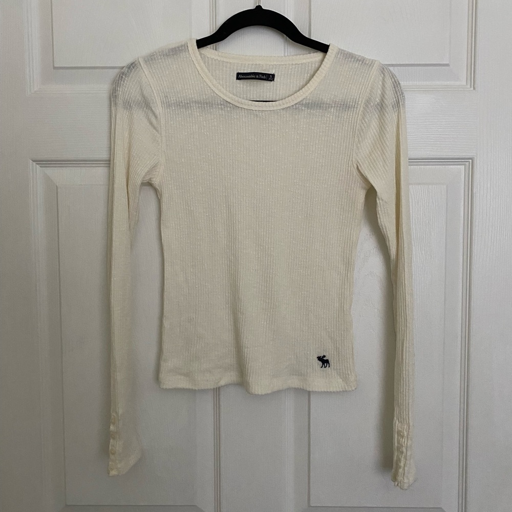 Cream Long Sleeve Shirt